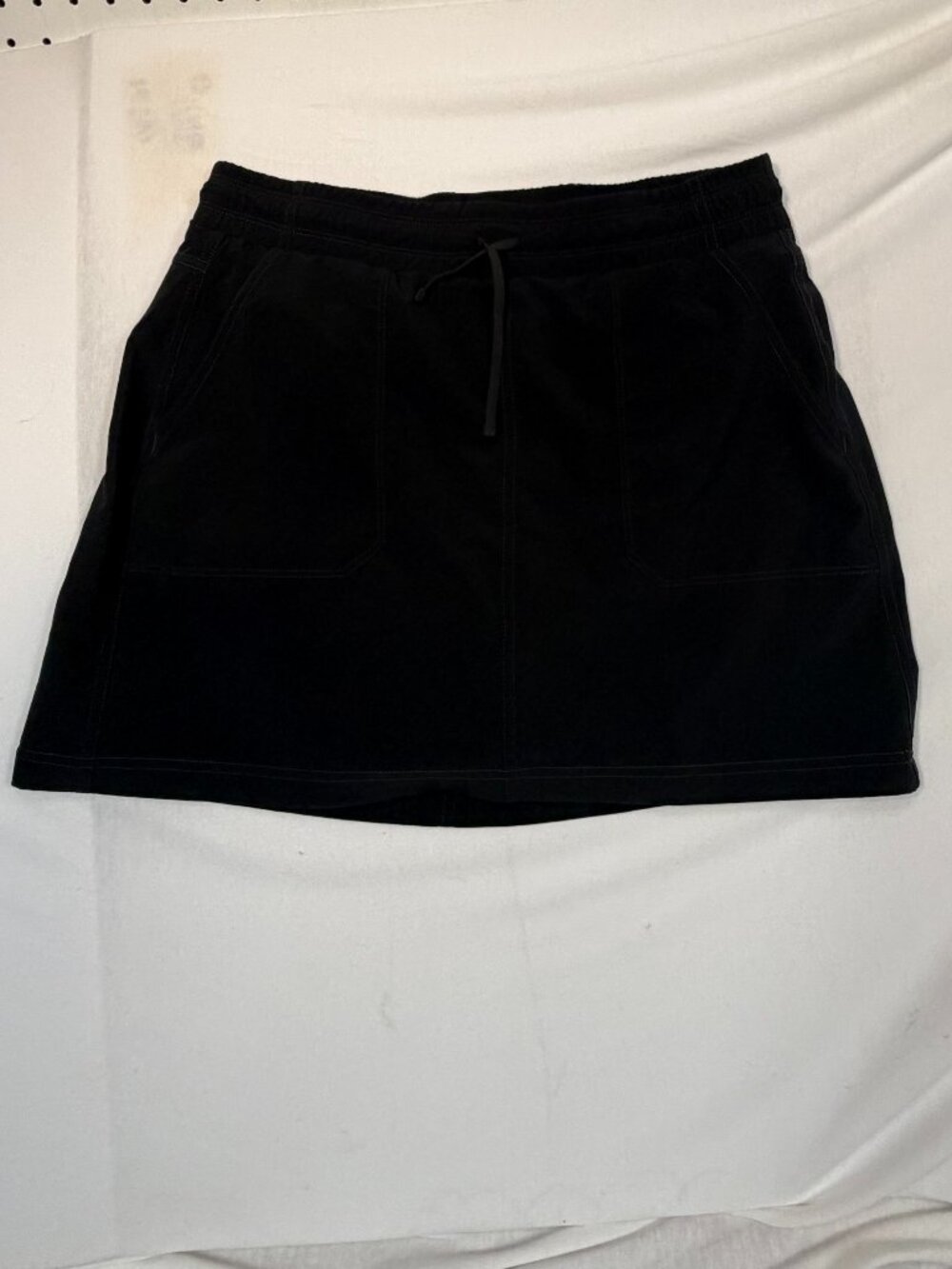 Kuhl Women Small Black Hiking Skort Drawstring Waist Stretch Active Skirt Pocket